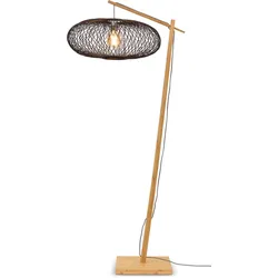 Stehlampe GOOD & MOJO "Cango" Lampen Gr. Ø 60cm H: 176cm, schwarz Bogenlampe Stehlampe