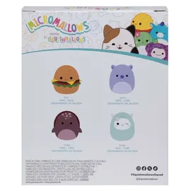 Squishmallows Micromallows Plüsch Kuscheltiere 6,5 cm 4er Set Sammelspielzeug