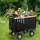 Relaxdays Bollerwagen schwarz-grau