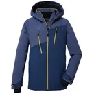 Killtec Skijacke KSW 173 BYS SKI JCKT Wasserdichte Kids-Winterjacke mit Fleece, Schneefang, vielen Taschen blau|grau 152