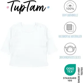 TupTam Baby Jungen Langarmshirt 5er Set, Farbe: weiß, Größe: 80 - 80