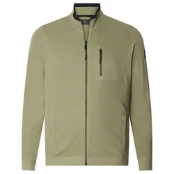 Sweatjacke JAN VANDERSTORM "Sweatjacke AAGANG", Herren, Gr. 4XL, grün (oliv), Obermaterial: 100% Baumwolle CO., Sweatjacken Sweatjacke
