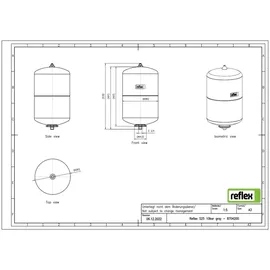 Reflex S 10 bar 25 l Grau