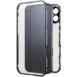 360° Glass Cover für Apple iPhone 16 Plus  (Schwarz)