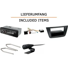 JUST SOUND best choice for caraudio Autoradio JBL Celebrity 150 passend für Seat Altea Schwarz | Bluetooth USB - Blau
