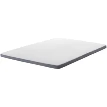 Beliani Comfy Matratzentopper viskoelastisch 140 x 200 cm grau/weiß