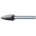 pferd tools Frässtift Rundbogen Ø 12 25