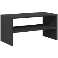 VidaXL Schuhregal Stapelbar Schwarze Eiche 60x30x30,5 cm, vidaXL