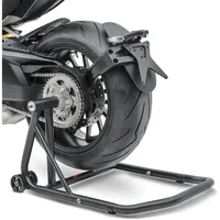 ConStands – Einarm Montageständer kompatibel mit Ducati Diavel/S 11-22 Schwarz Matt Hinterrad Single Classic Motorrad inkl. Adapter