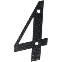 MS Beschläge Schwarz Beschichtete Hausnummern 0-9 Buchstaben A-h Hausziffern Zimmertürnummern Landhausstil B