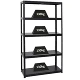 Proregal Schwerlastregal Steel Eagle HxBxT 180 x 100 x 40 cm Fachlast 130 kg Schwarz