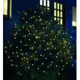 Star-Max LED Lichternetz 2x2 m 160 LED Lichtnetz 2 x 2 m warmweiß innen außen