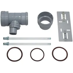 VAILLANT Set 7 T-Stück DN 100 für Abgas- anschl. 60/100 f.flex. Abgasl. DN 100.PP