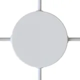 Creative Cables - Creative-cables Italia Kit Zylindrische Metallrosette Durchmesser 12 Cm 4 Löcher Weiss Krm12sf4lvb