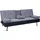 MCW Schlafcouch Kunstleder 3-Sitzer Schwarz