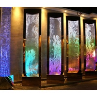 JVmoebel Trennwandplatten, Trennwand Regal Schrank Wasserwand Säule Wände Waterwall LED 60x240 weiß