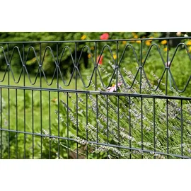 GAH Alberts Alberts Doppelstabmattenzaun »Eleganz« anthrazit Höhe 100 cm 12 m,