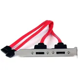 Startech StarTech.com 2 Port SATA auf eSATA Slotblech - Serial-ATA/eSATA Adapter