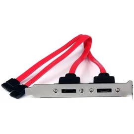 Startech StarTech.com 2 Port SATA auf eSATA Slotblech - Serial-ATA/eSATA Adapter
