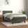 vidaXL Boxspringbett mit Matratze Dunkelgrau 90x200 cm Samt