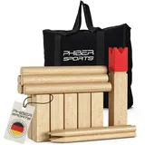 PHIBER-SPORTS Kubb Wikinger Spiel aus Holz