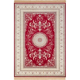 NOURISTAN Teppich »Antik Negar«, rechteckig, Orientalisch mit Fransen, Orient, Wohnzimmer, Schlafzimmer, Esszimmer, rot