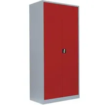 Lüllmann Aktenschrank 92,5 x 42,2 x 195,0 cm feuerrot, lichtgrau