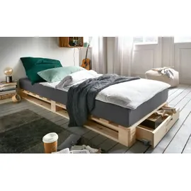 Prinz Palettenbett 90 x 200 cm Braun