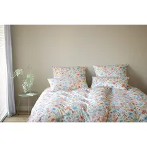 ELEGANTE Gentle Floral Blau 135 x 200 cm + 80 x 80 cm