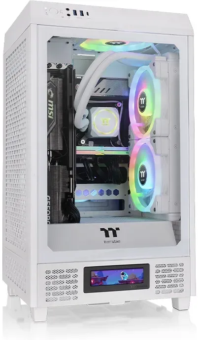 Thermaltake The Tower 200, Mini Tower, PC, Weiß, Mini-ITX, SPCC, 20 cm