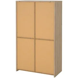 INOSIGN Standvitrine Next 100 x 48,1 x 170,2 cm Weiß/Braun