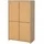 INOSIGN Standvitrine Next 100 x 48,1 x 170,2 cm Weiß/Braun