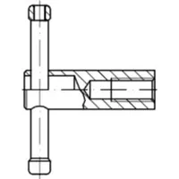 Industrial Quality Supplies DIN 6307 Kugelpfanne, 5 brüniert M16
