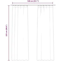 vidaXL Verdunkelungsvorhänge Haken 2 Stk. Samt Dunkelblau 140x225cm
