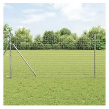 vidaXL Zaunpfosten 2 Stk 900 x 0 cm Silber/Stahl