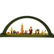 Richard Glässer GmbH Seiffen LED-Schwibbogen Weihnachtsbescherung HxB = 16x40cm NEU