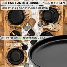 sänger Dessertteller 6 teilig  schwarz
