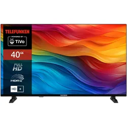 Telefunken XF40TO750S 40 Zoll Fernseher Smart TV (Full HD, HDR, Triple-Tuner, 6 Monate HD+ inkl.)