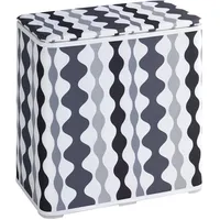 Wenko 62011100 Wäschekorb 65 L, Rechteckig MDF-Platten, Polyester Mehrfarbig
