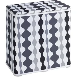 Wenko 62011100 Wäschekorb 65 L, Rechteckig MDF-Platten, Polyester Mehrfarbig
