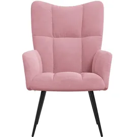 vidaXL Relaxsessel Rosa Samt