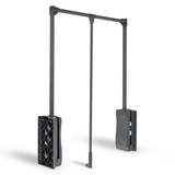 DOJA Barcelona | Klappbarer Kleiderlift | 645-910mm | Schwarz | Garderobenlift für Garderobe, Schrank, Ankleidezimmer | Wardrobe lift | Garderobenstange für Mäntel, Kleider...