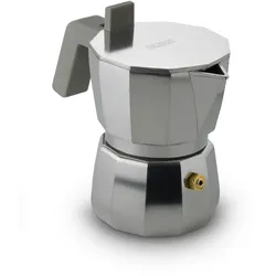 Alessi Espressokocher Moka 70 ml Aluminium Silber 11 cm