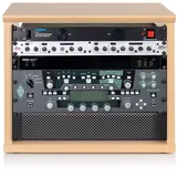 Gator Frameworks Elite Furniture Serie 8U Desktop Studio Rack in natürlichem Ahorn mattiert (GFW-ELITERK-8U-MPL) DJ Möbel, Braun