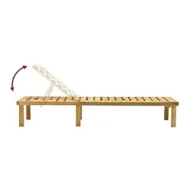 vidaXL Garten-Sonnenliege mit Tisch Kiefernholz Imprägniert