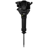 EBERTH Abbruchhammer Stemmhammer Meißelhammer mit 2,5PS, 2-Takt Motor, 700-1500 Schläge/Min, SDS HEX Sechskantaufnahme, Inkl. 30x390mm Spitzmeißel schwarz