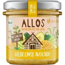 Allos Linsen-Aufstrich Gelbe Linse Avocado bio