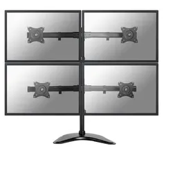Neomounts Select NM-D335D4BLACK Bildschirm Standfuß für 4 Monitore bis 27 Zoll, schwarz