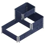 upyard Stepped Bed 120 x 80 x 58,5 cm Schwarz
