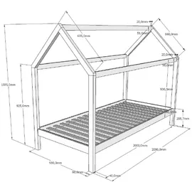 Vipack Hausbett Dallas natur